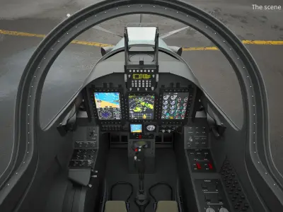  A-29 Super Tucano Attack Aircraft Rigged for Maya 