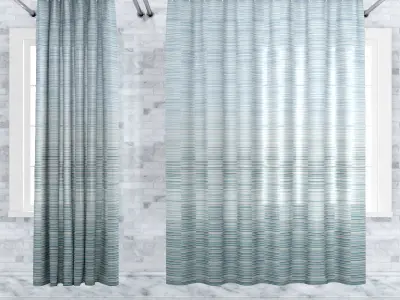 Crate and Barrel Shower Curtain collection 1 3D model