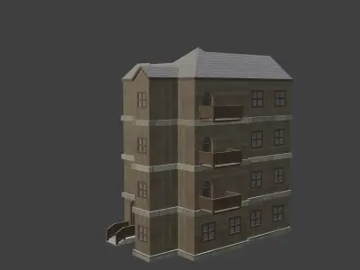 House Model 58 Low-poly 3D model