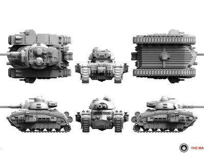 Feudal Guard - Medium Battle Tank 3D print model