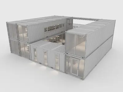 Container Office 1 3D model