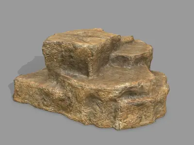 Rock Set Low-poly 3D model 32