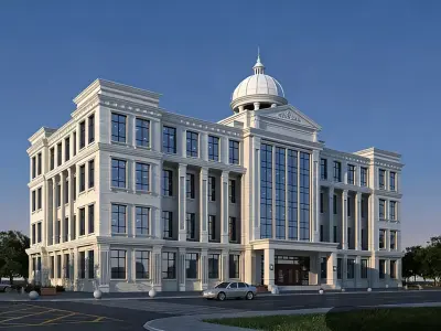 European-style architecture 3D model