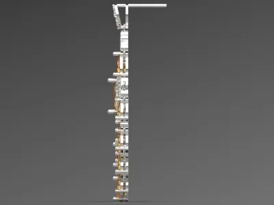 luxury diamond earring je0038 3D print model