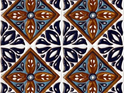 Diamond Talavera Ceramic Tiles Texture