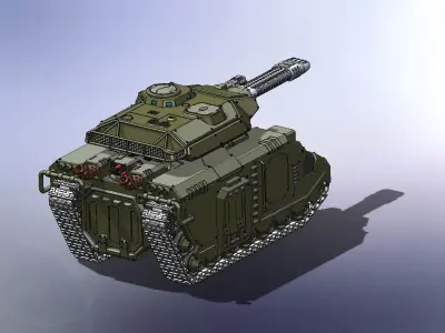 Repulsor Executioner with panzer tracks 3D print model