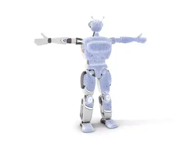 Friendly Robot Companion model pack Low-poly 3D model