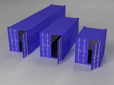 Shipping Containers 3D model