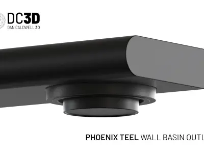 Phoenix Teel Wall Basin Taps 3D model