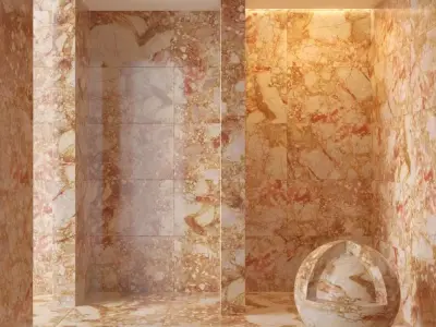 Marble wall 245 3D model