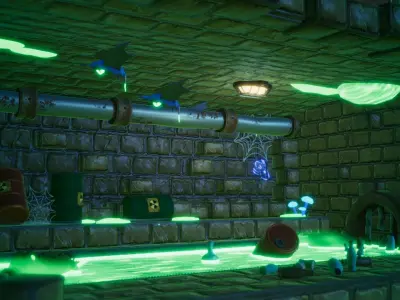 Toxic Sewer Game asset pack Unity Urp Low-poly 3D model