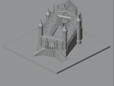 Castle in Snow 3D model