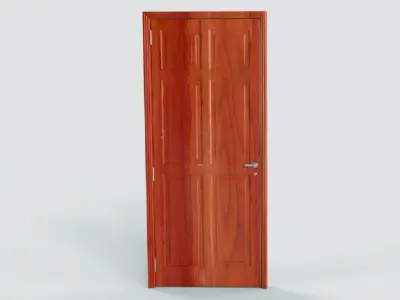 Wooden Door 3D model 8