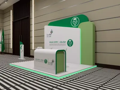Event Branding 3D Pack Modular booth Elements 3D model
