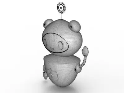 Robot with cross 3D model