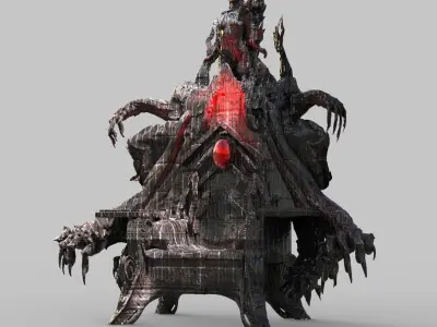 Halloween ivy Thrones 3D model