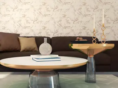 Light Marble Vein Wallpaper Texture