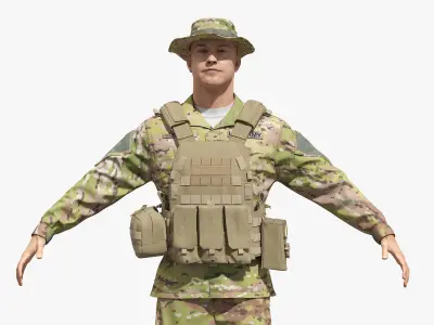  Military Operator in Plate Carrier 