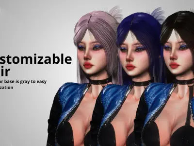 Futuristic Woman - GameReady Low-poly 3D model