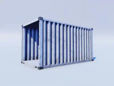 Cartoon Prop Essentials - Shipping Container Low-poly 3D model