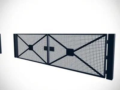 entrance gate  Low-poly 3D model