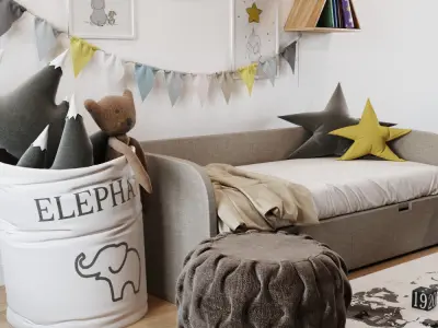 Children decor set  3D model