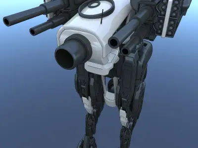 Cyborg Concept Machine SciFi 3D model