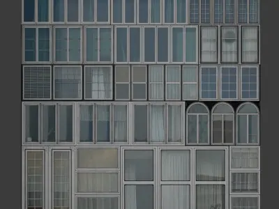 Trim Sheet Windows Perfect for low poly models Texture