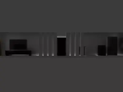Glass House Design Concept Low-poly 3D model