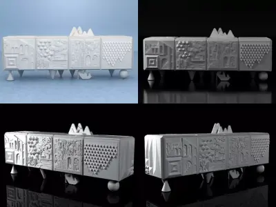 Tout va Bien Cabinet 3D model