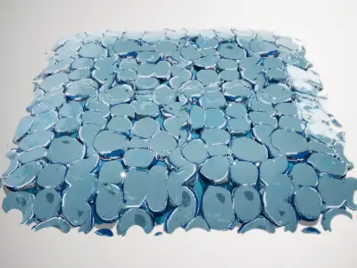 Glossy Ceramic Tiles HQ PBR Textures Set Texture