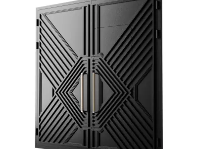 Gate black loft 05 3D model