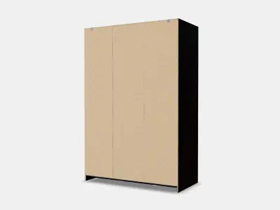 RAKKESTAD Wardrobe with 3 doors Low-poly 3D model
