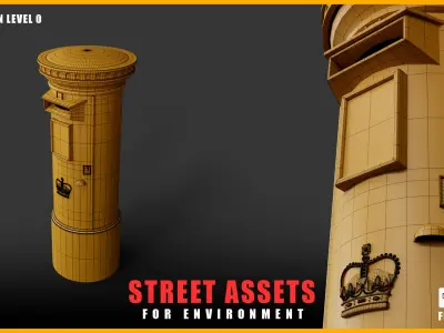 10 Street Assets 3D model