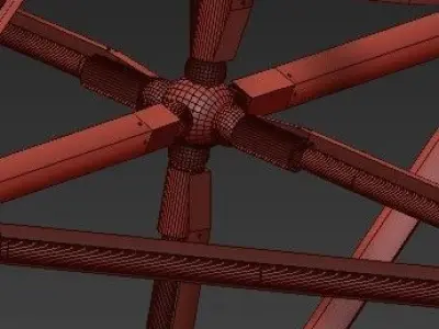 Geometric Chandelier SHY Polyhedron Chandelier 3D model