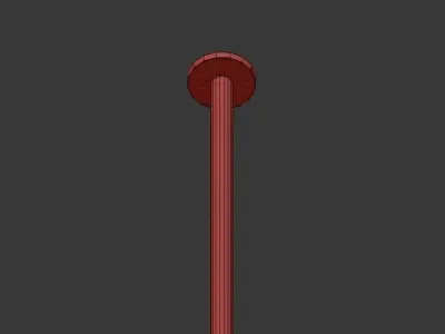 Modo 5 Brass color white glass designed 3D model