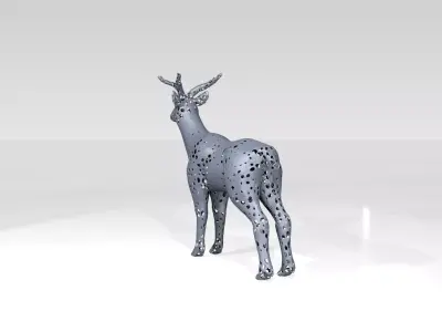 Deer Voronoi 3D model