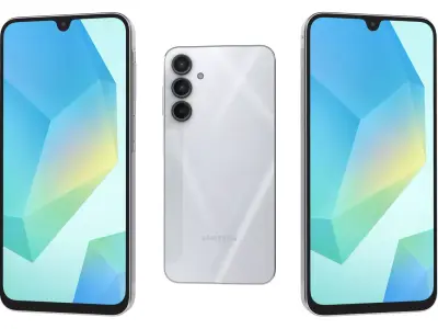 Samsung Galaxy A16 5G Light Gray 3D model