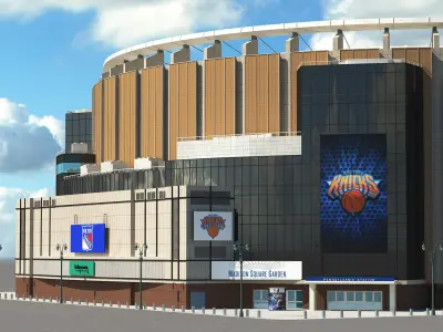  Madison Square Garden with Banners 
