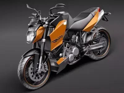 KTM Super Duke 2011 3D model