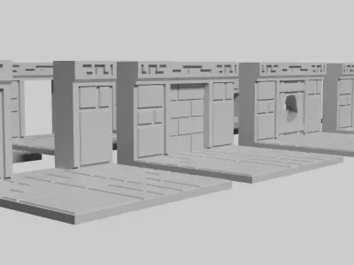 Dwarven Fort Doorway Floor Tile 3D print model