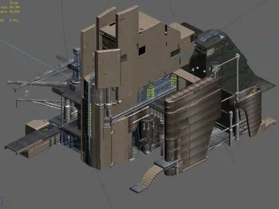 Spaceship - repair yard 3D model