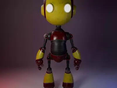 Stylized 3D Robot Model 3D model