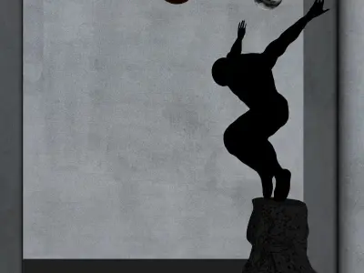 Modern Artistic Sculpture and Pendant Light 3D Display 3D model