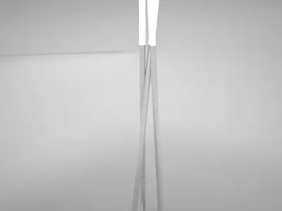 lamp05 floor lamp with three metal poles Low-poly 3D model