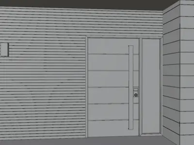 3 Kinds Modern Door Design Free 3D model