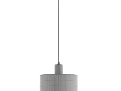 Light Single Drum Pendant by AllModern 3D model