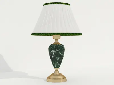 High-quality model of a table lamp with a lampshade 3D model
