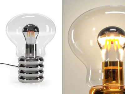 Bulb Table Lamp 3D model