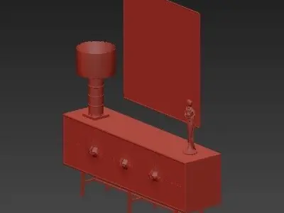 chest of drawers 25 3D model
